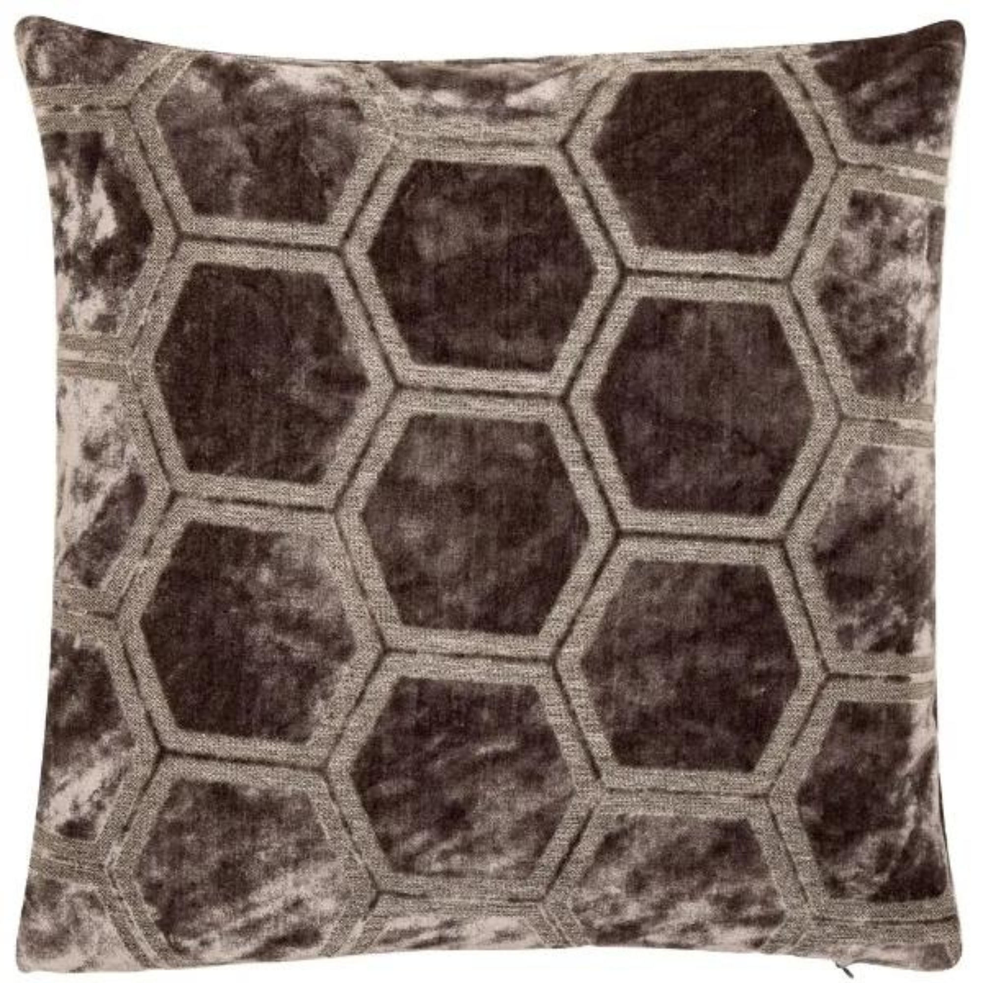 Coussin en velours ardoise Ivor