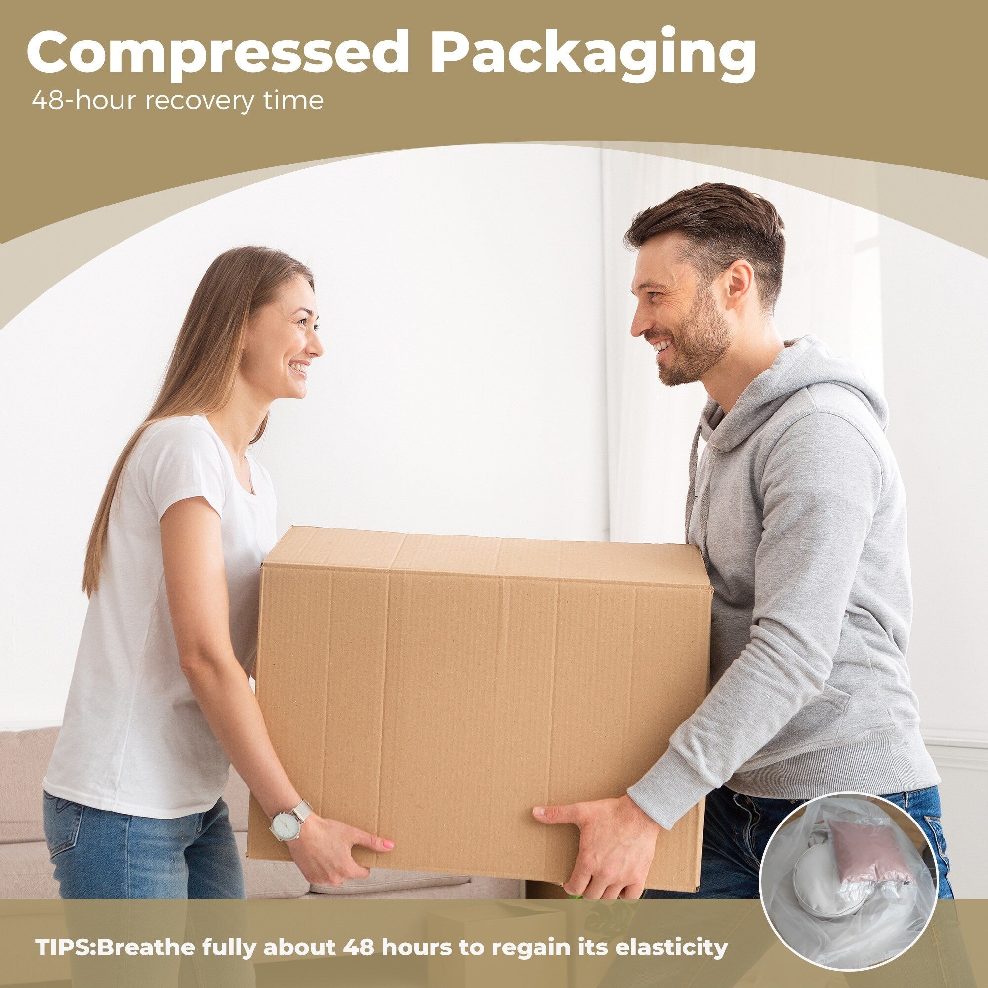 Pouf simple surdimensionné en chenille noir de 42,52 pouces avec trois oreillers pour chambre à coucher