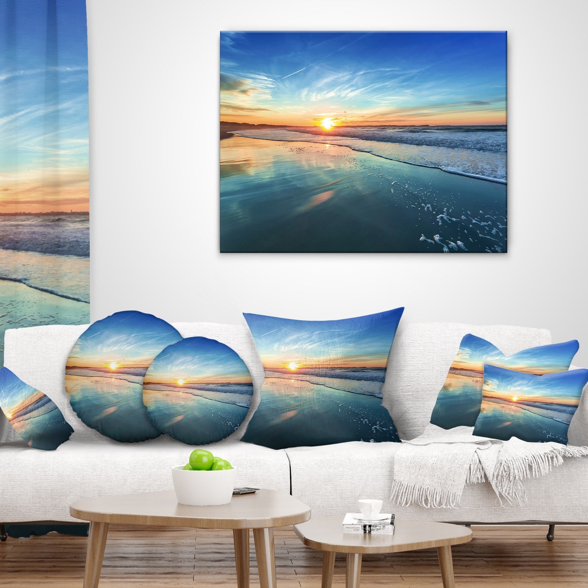Coucher de soleil au bord de mer - Toile murale