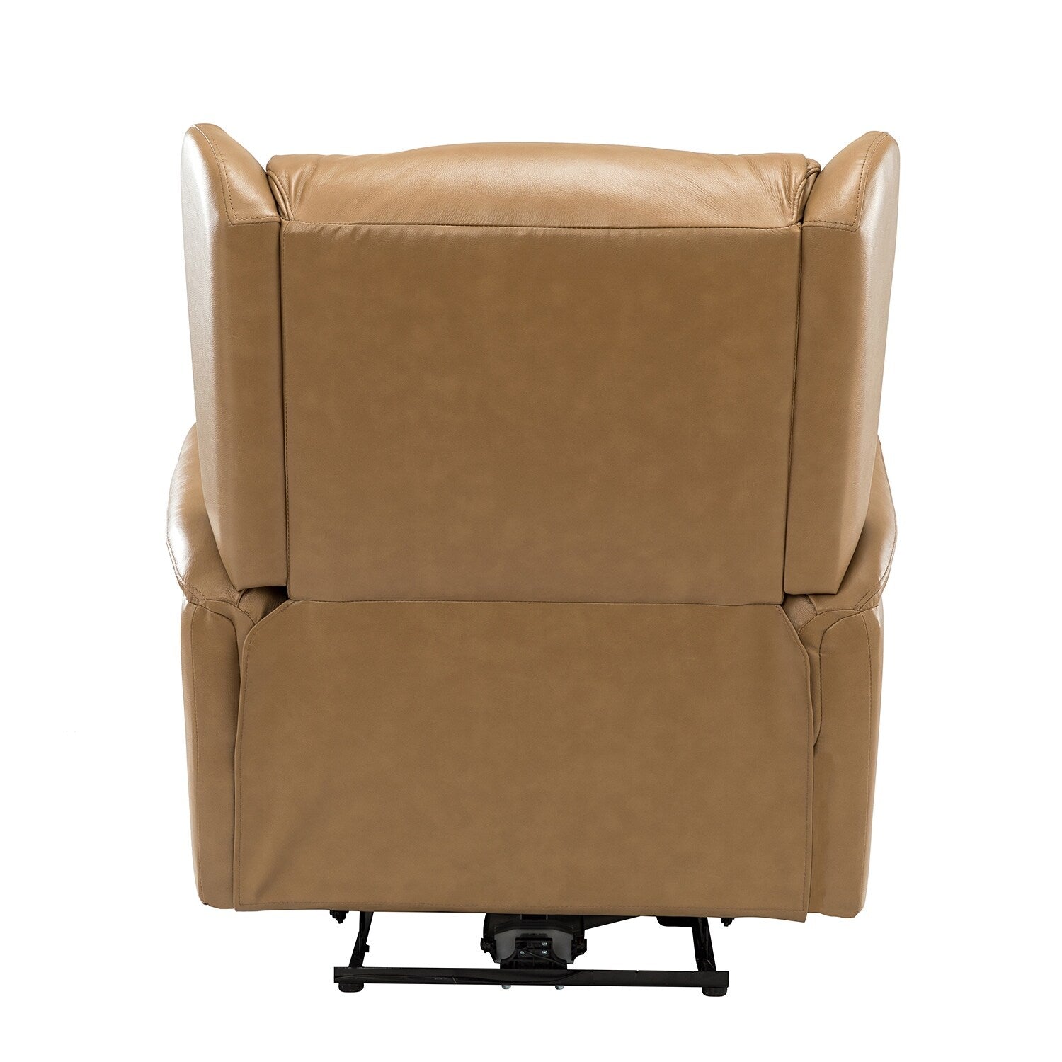 Fauteuil inclinable électrique en cuir véritable Eduardo avec port USB, lot de 2