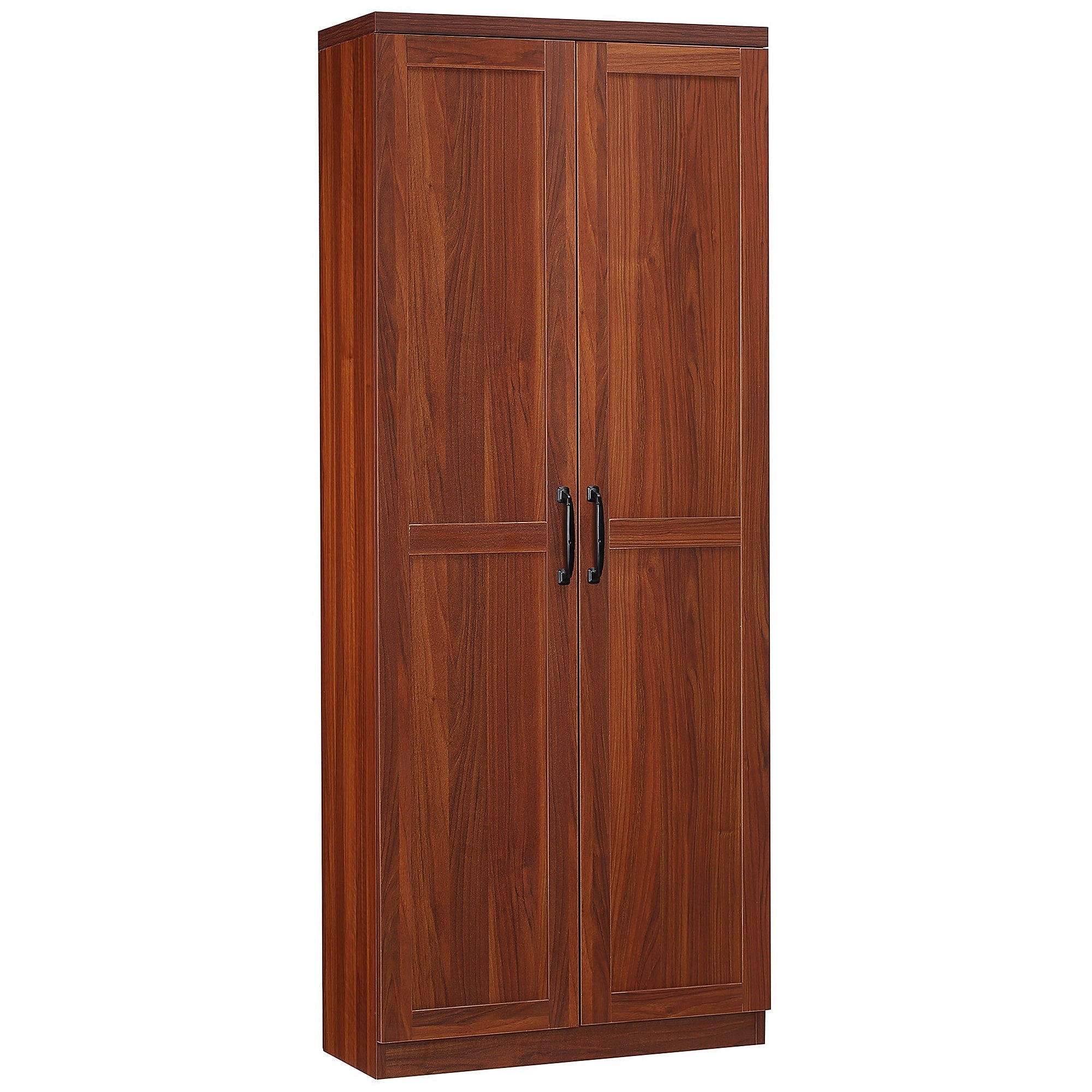 HOMCOM 63 Garde-manger de cuisine à 2 portes, meuble de rangement indépendant avec étagères à 5 niveaux et 2 étagères réglables pour salle à manger