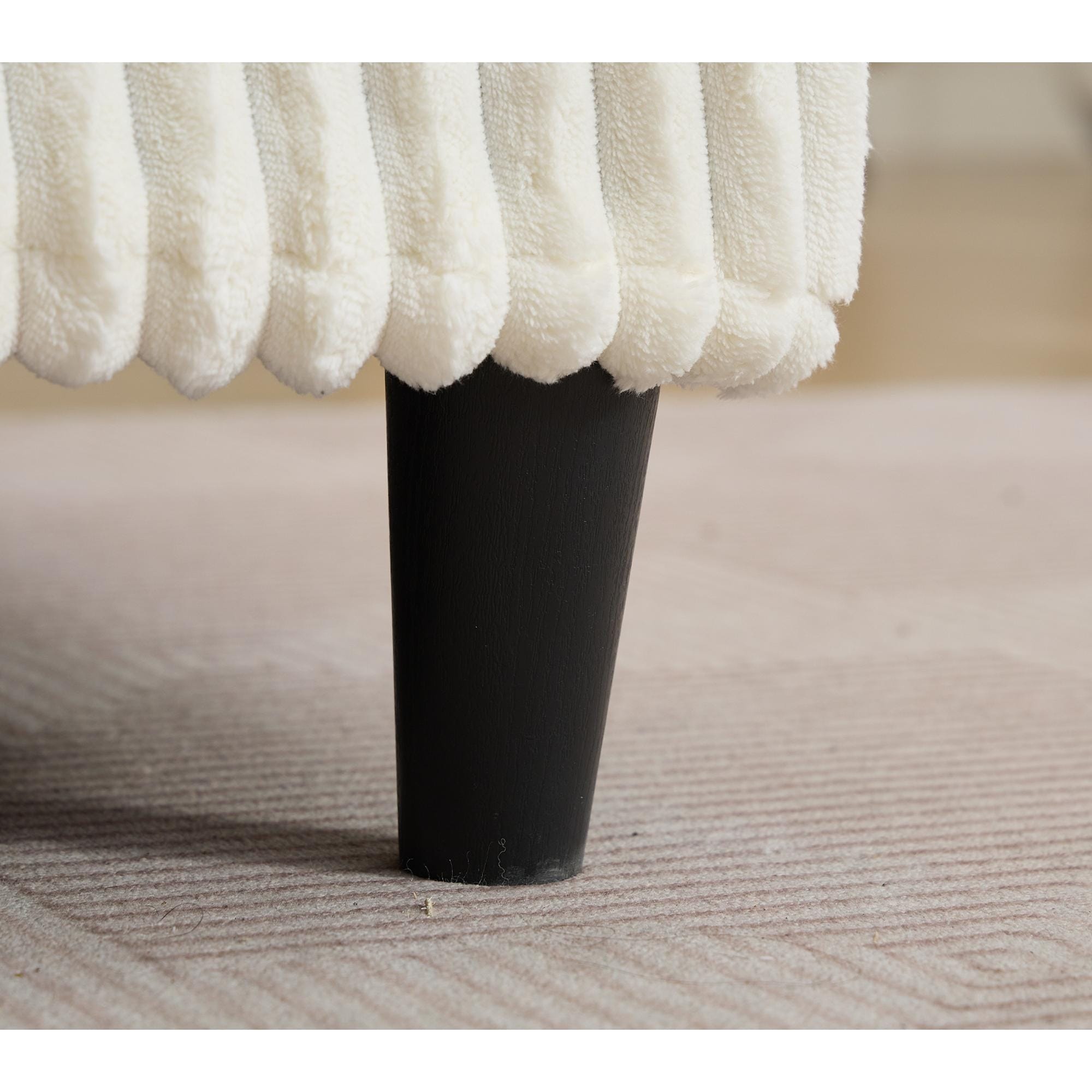 Canapé-lit Harmonia 109 W surdimensionné en velours côtelé, siège profond, double méridienne avec 4 oreillers