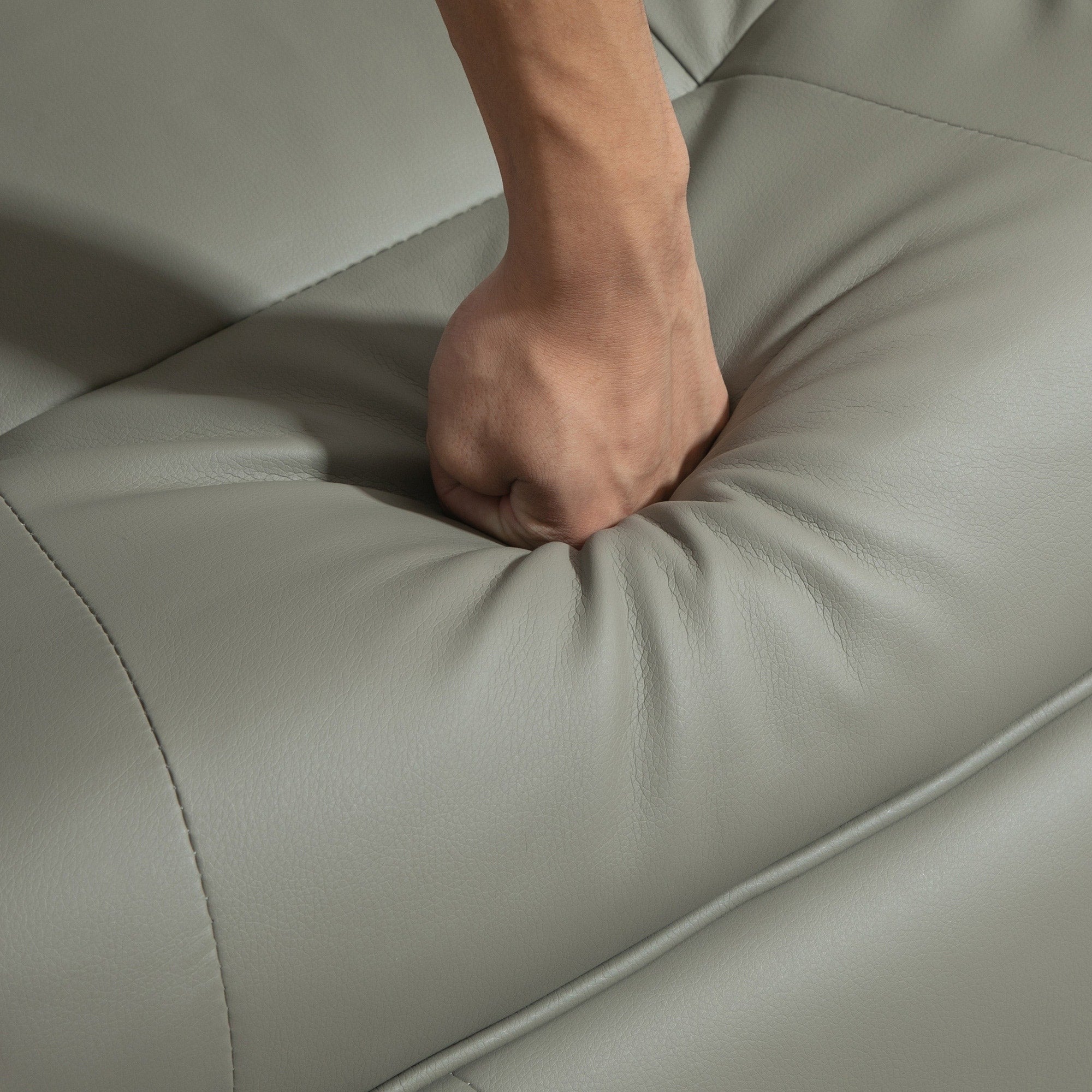 Fauteuil inclinable pivotant manuel réglable en similicuir HomCom avec repose-pieds confortable et relaxant