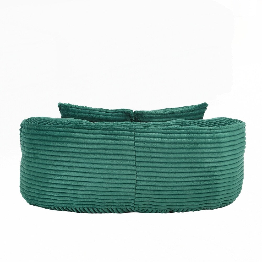 Canapé confortable et durable, fauteuil poire à dossier haut pour adultes et enfants - 2 places