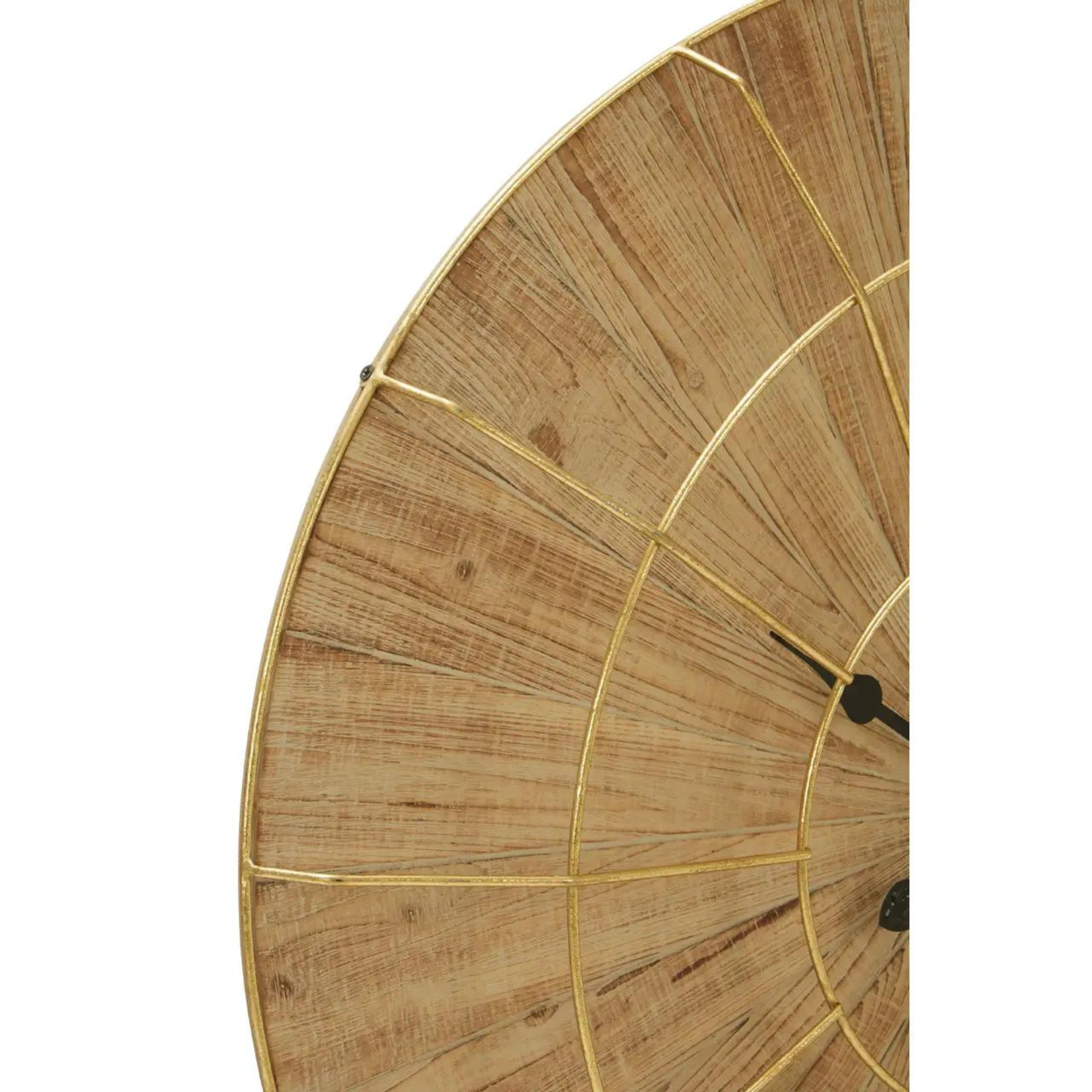 Horloge murale Yaxi avec cadran en bois naturel