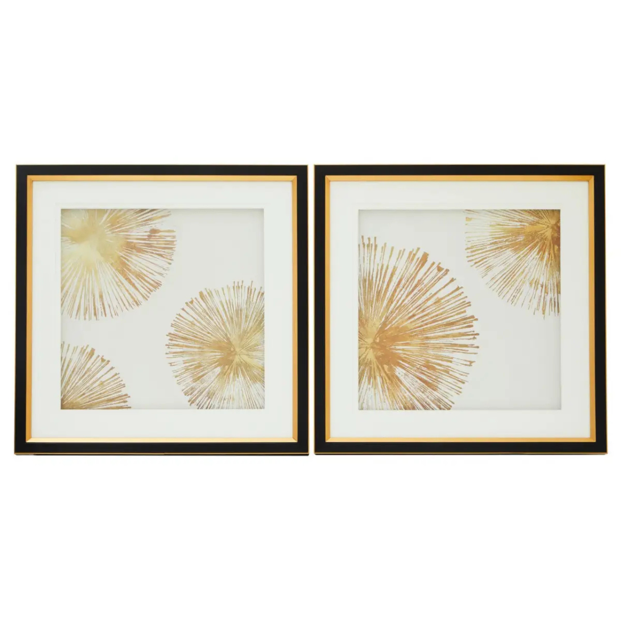 Ensemble de deux décorations murales Sunburst