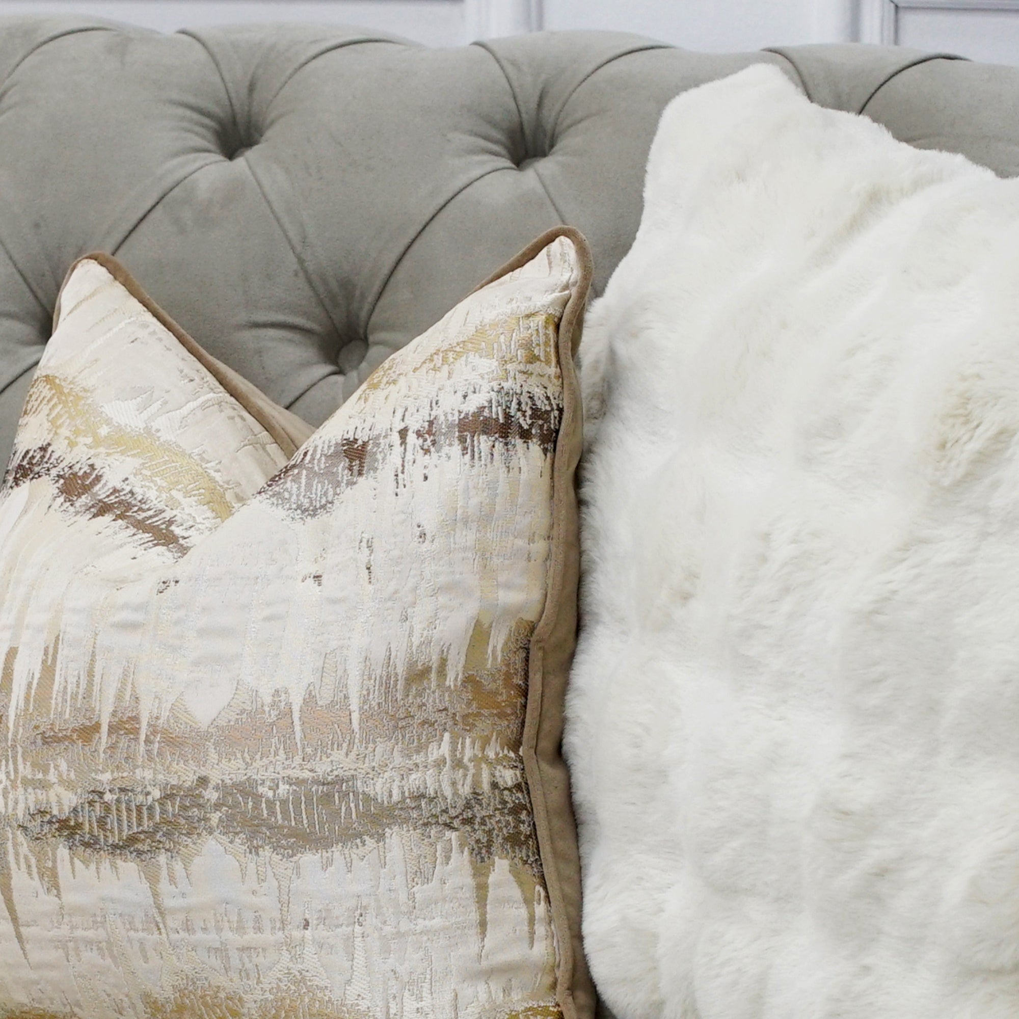 Coussin Jacquard Inca Moka