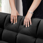 Canapé-lit convertible 3 en 1 en velours à 64,96 $ avec dossier réglable, poche de rangement et capacité de charge de 500 lb