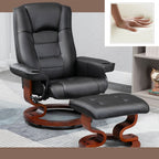 Fauteuil inclinable AVAWING avec ottoman pivotant