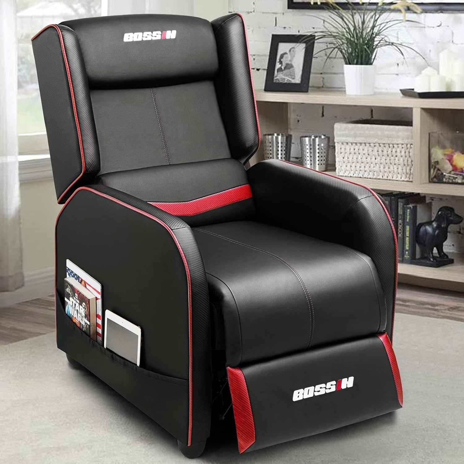 Canapé inclinable ergonomique en cuir PU BOSSIN pour salon