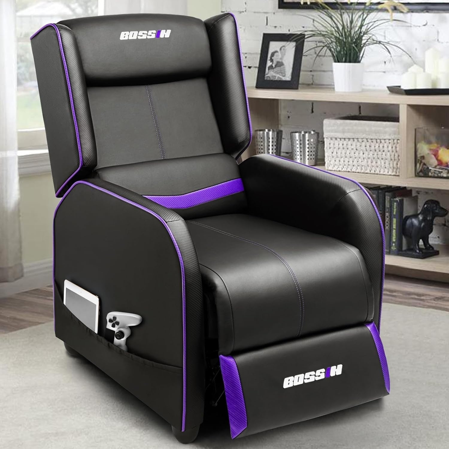 Canapé inclinable ergonomique en cuir PU BOSSIN pour salon