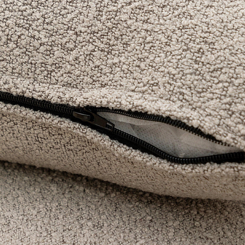 Causeuse 2 places rembourrée KINWELL Boucle avec oreillers