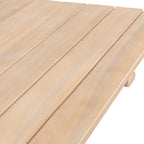 Ensemble bistrot d'extérieur pliant 3 pièces en bois d'acacia Cadiz Modern Coastal, par JONATHAN Y