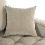 Canapé-lit en chenille, canapé-lit rembourré avec dossier capitonné et 2 coussins amovibles pour le salon