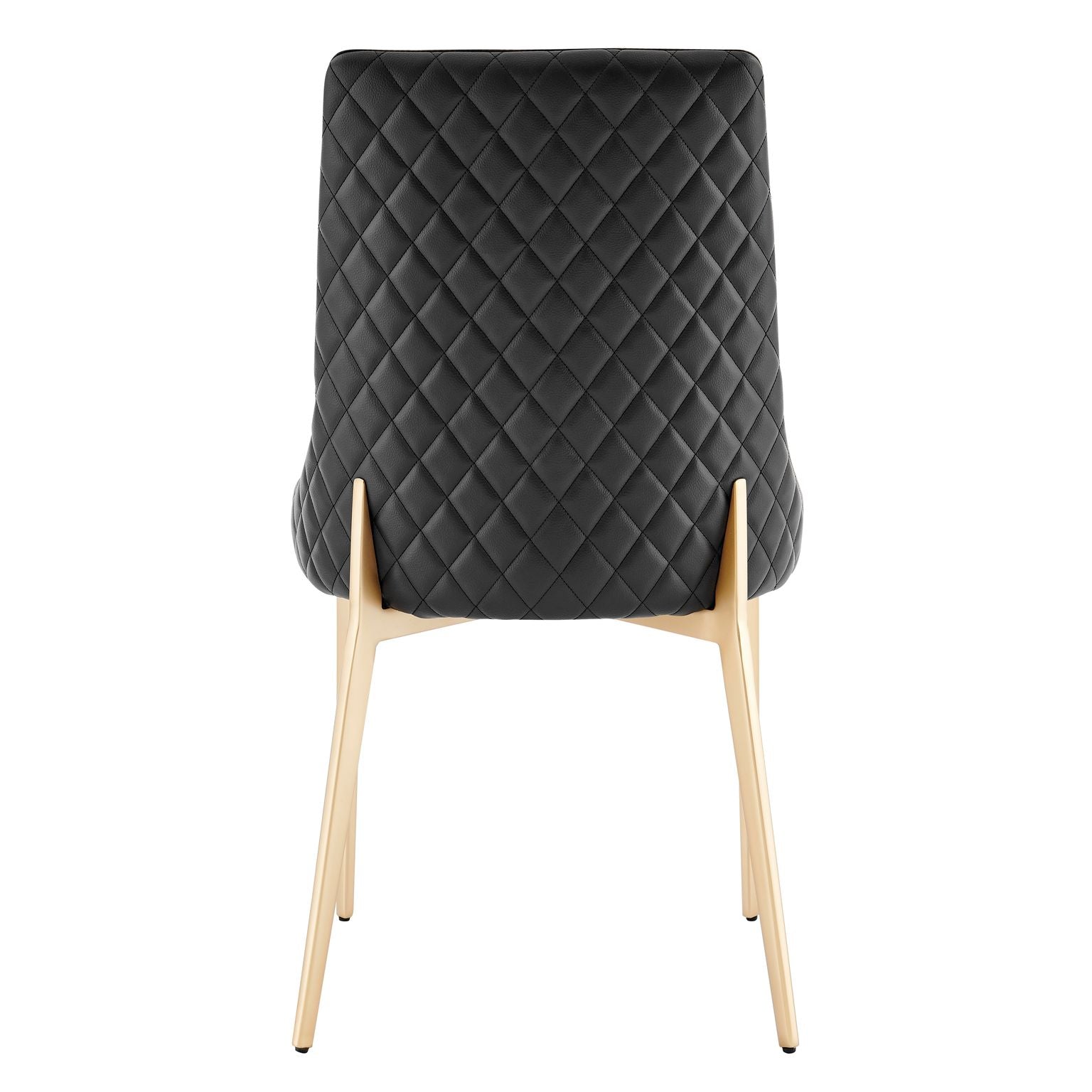 Table extensible en céramique noire effet marbre avec 4 chaises en similicuir noir
