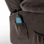 Fauteuil releveur électrique inclinable avec chauffage massant