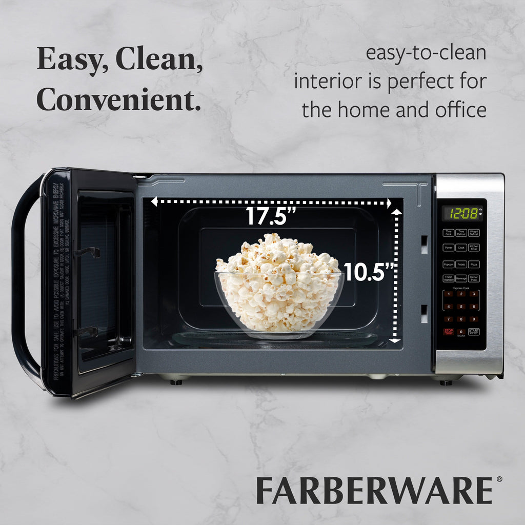 Four à micro-ondes Farberware de 1,6 pi³, acier inoxydable brossé