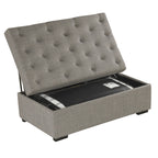 Canapé-lit pliant, ottoman de 49,6 pouces avec un canapé-lit pliant, canapé-lit ottoman convertible avec matelas à mémoire de forme et design capitonné
