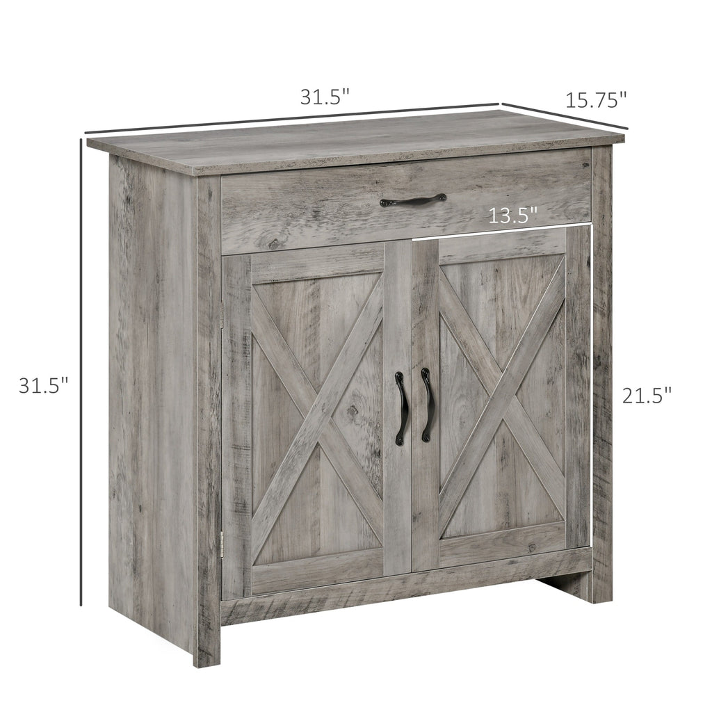 Buffet style grange HOMCOM 32, meuble de rangement buffet, bar à café pour salon ou entrée