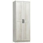 HOMCOM 63 Garde-manger de cuisine à 2 portes, meuble de rangement indépendant avec étagères à 5 niveaux et 2 étagères réglables pour salle à manger