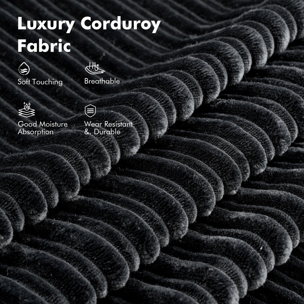 Canapé pliant moderne en velours côtelé HOOOWOOO