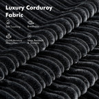 Canapé pliant moderne en velours côtelé HOOOWOOO