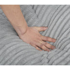 Canapé-lit Harmonia 109 W surdimensionné en velours côtelé, siège profond, double méridienne avec 4 oreillers