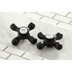 Robinet de cuisine Kingston Brass Heritage Bridge avec douchette en laiton