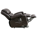Grand fauteuil inclinable électrique avec chauffage et massage 8 points - Télécommande, port USB