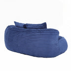 Canapé confortable et durable, fauteuil poire à dossier haut pour adultes et enfants - 2 places