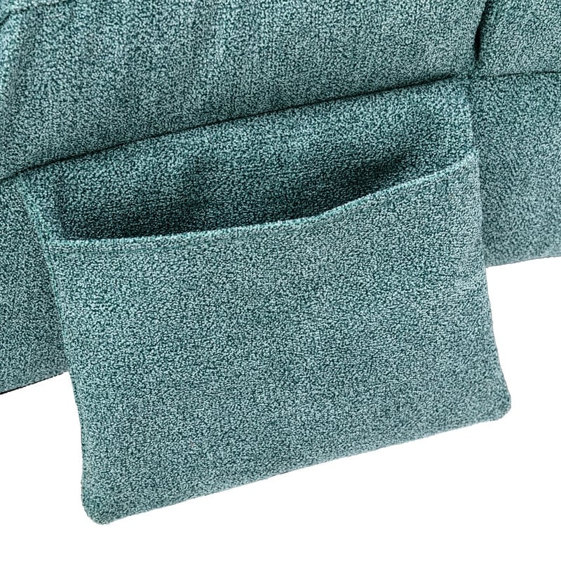 Fauteuil de massage inclinable en lin Intérieur avec télécommande, fauteuil de massage électrique ergonomique, 5 modes