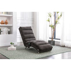 Fauteuil de massage inclinable en lin Intérieur avec télécommande, fauteuil de massage électrique ergonomique, 5 modes