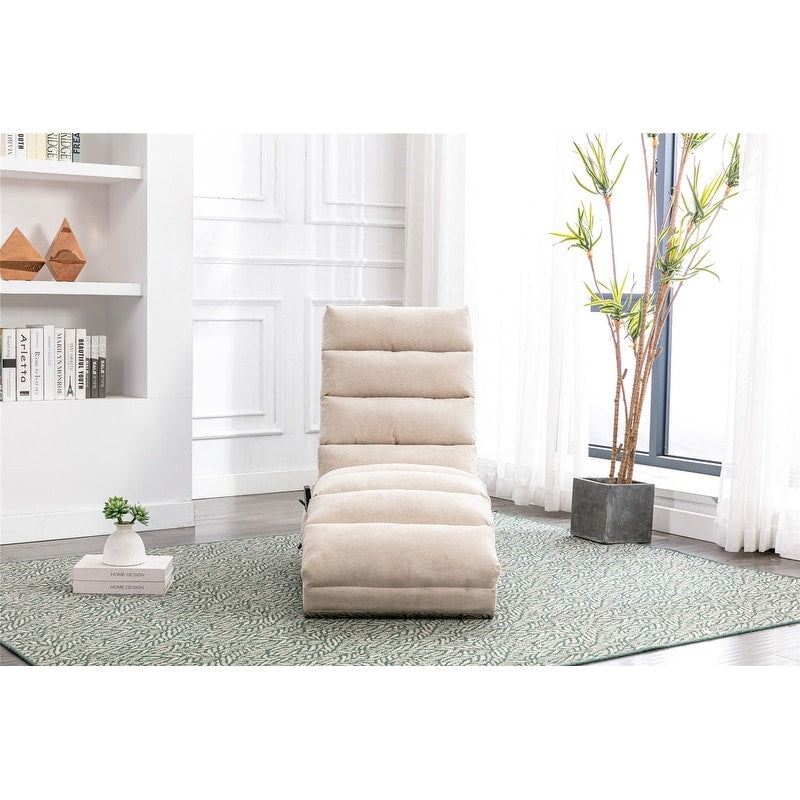 Fauteuil de massage inclinable en lin Intérieur avec télécommande, fauteuil de massage électrique ergonomique, 5 modes