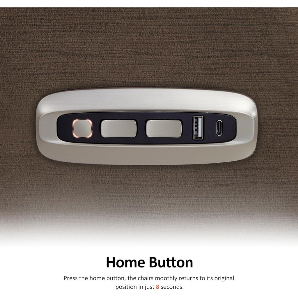 Fauteuil inclinable électrique MCombo Zero Wall-Hugger avec appui-tête réglable, idéal pour les petits espaces et les camping-cars, tissu ST257