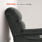 Fauteuil inclinable électrique MCombo Zero Wall-Hugger avec appui-tête réglable, idéal pour les petits espaces et les camping-cars, tissu ST257