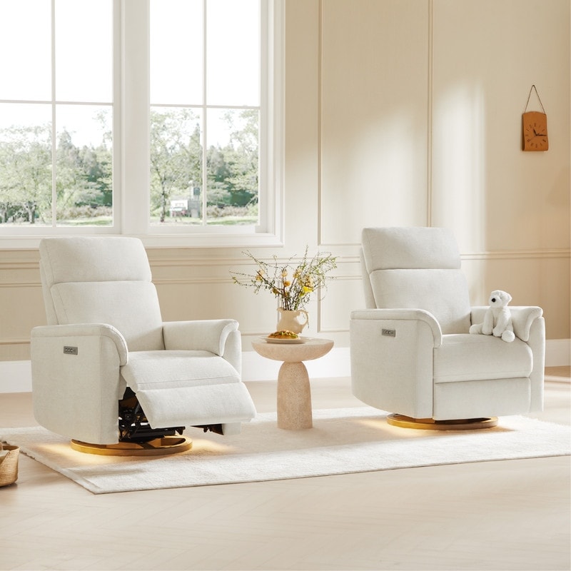 Fauteuil inclinable pivotant électrique Maire pour chambre d'enfant avec veilleuse