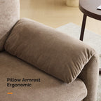 Fauteuil d'appoint moderne à oreilles d'éléphant, siège confortable pour salon et chambre