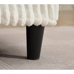 Canapé-lit surdimensionné en velours côtelé moelleux et réglable