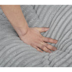 Canapé-lit surdimensionné en velours côtelé moelleux et réglable