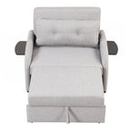 Canapé-lit gigogne 3 en 1 avec table à 2 oreilles