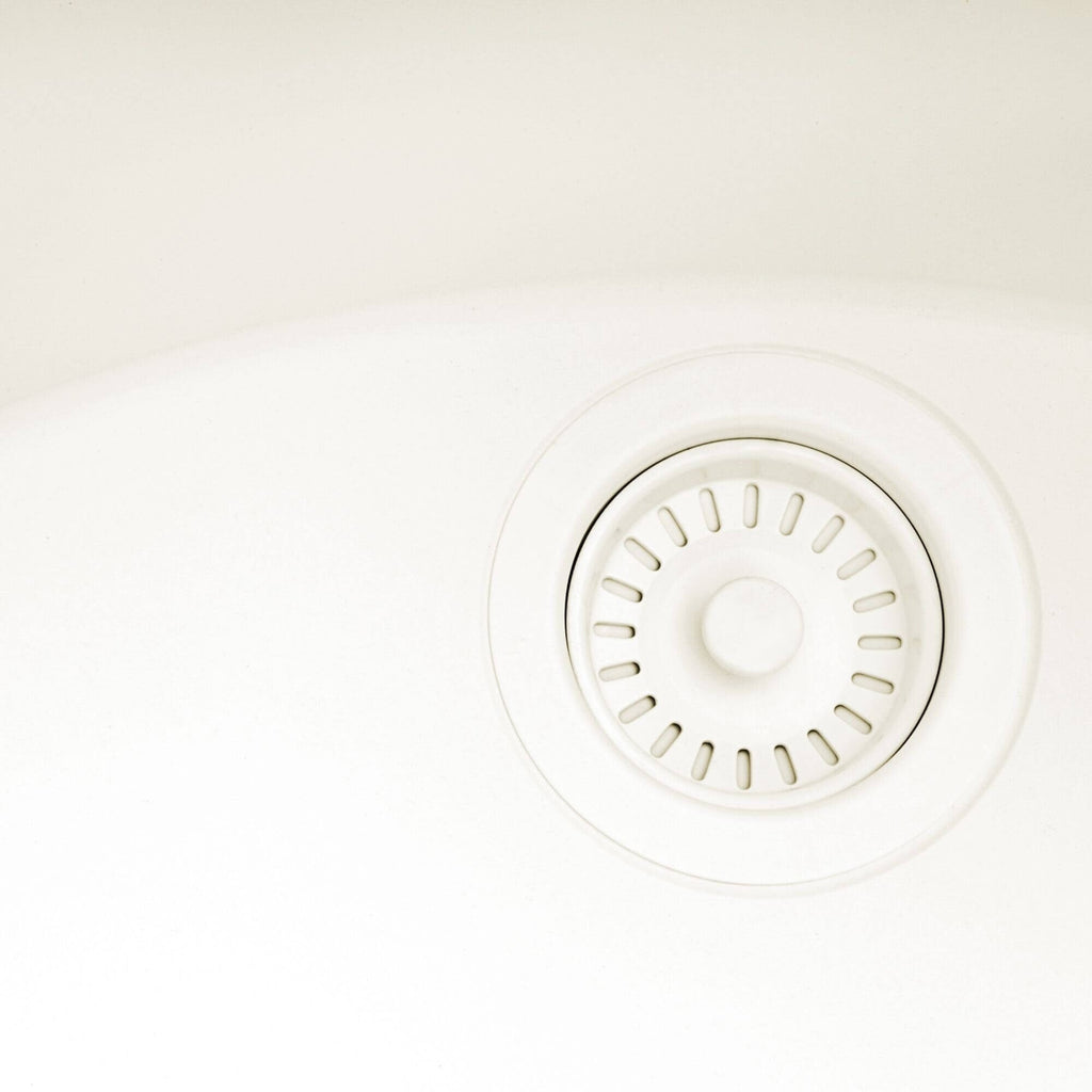 Évier de buanderie sous plan Ruvati epiRock Workstation 25 pouces, blanc chaud - RVG2321WB