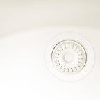 Évier de buanderie sous plan Ruvati epiRock Workstation 25 pouces, blanc chaud - RVG2321WB