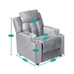 Sièges magiques pour princesses super-héros, fauteuil inclinable super luxueux pour enfants avec repose-pieds, appui-tête et 2 porte-gobelets