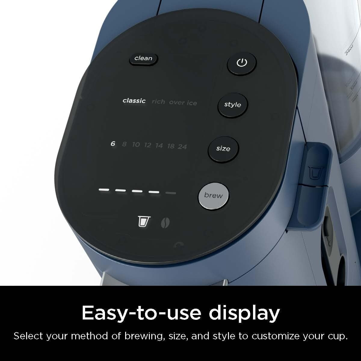 Cafetière à dose unique, compatible K-Cup, réservoir de 1,6 L, 6 à 68 L, option café glacé