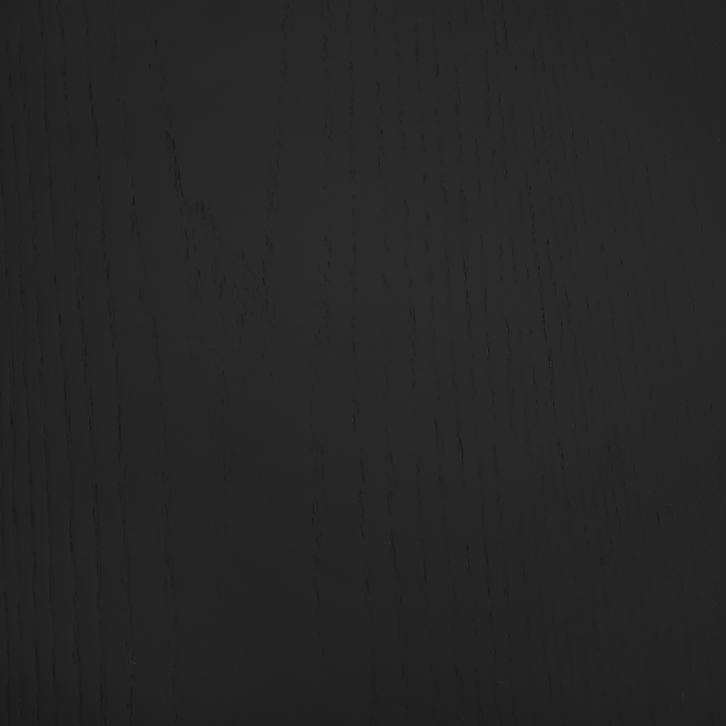 Table à manger ronde en bois noir Marco avec base en bois noir