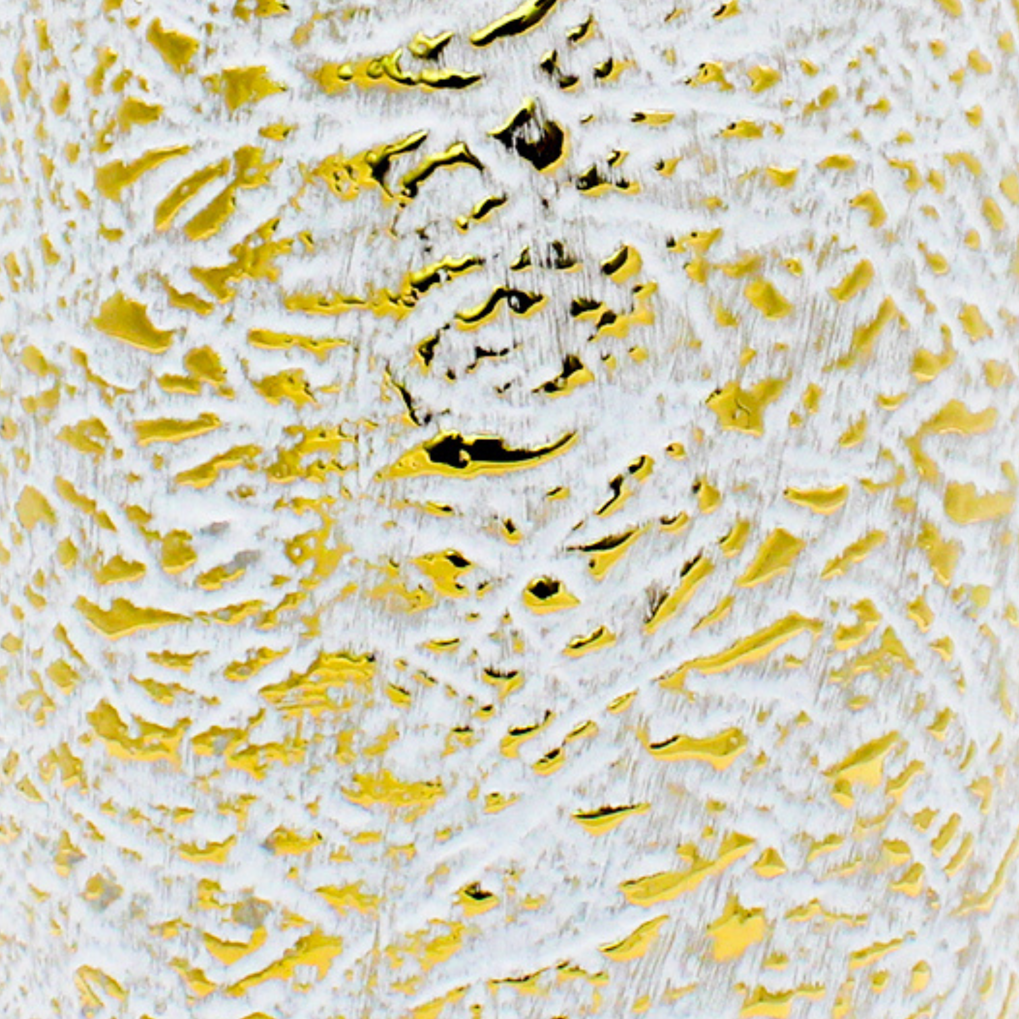 Petit vase doré blanc et or