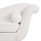 Chaise longue vintage avec accoudoirs en volutes par Christopher Knight Home