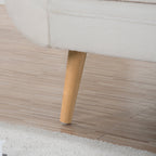 Chaise longue vintage avec accoudoirs en volutes par Christopher Knight Home