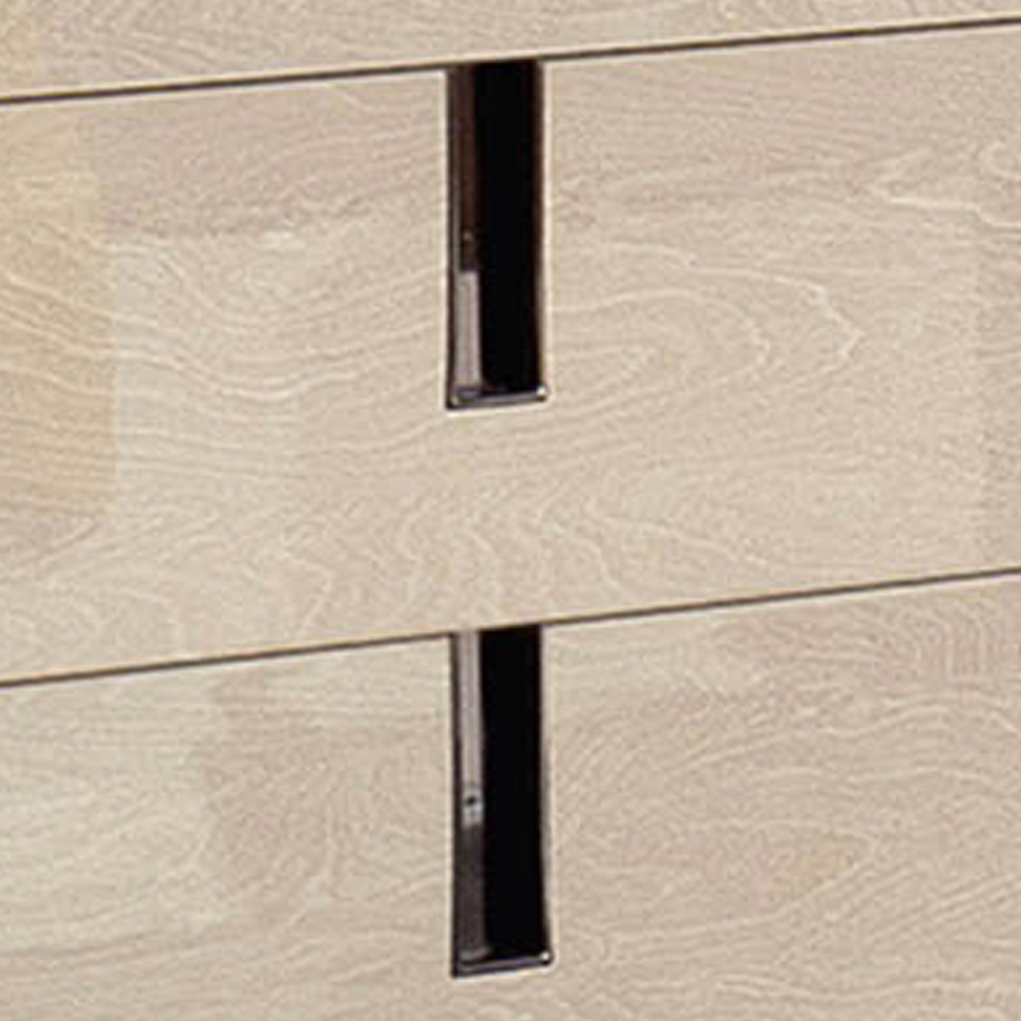 Commode 3 tiroirs effet bois sable crème Parma