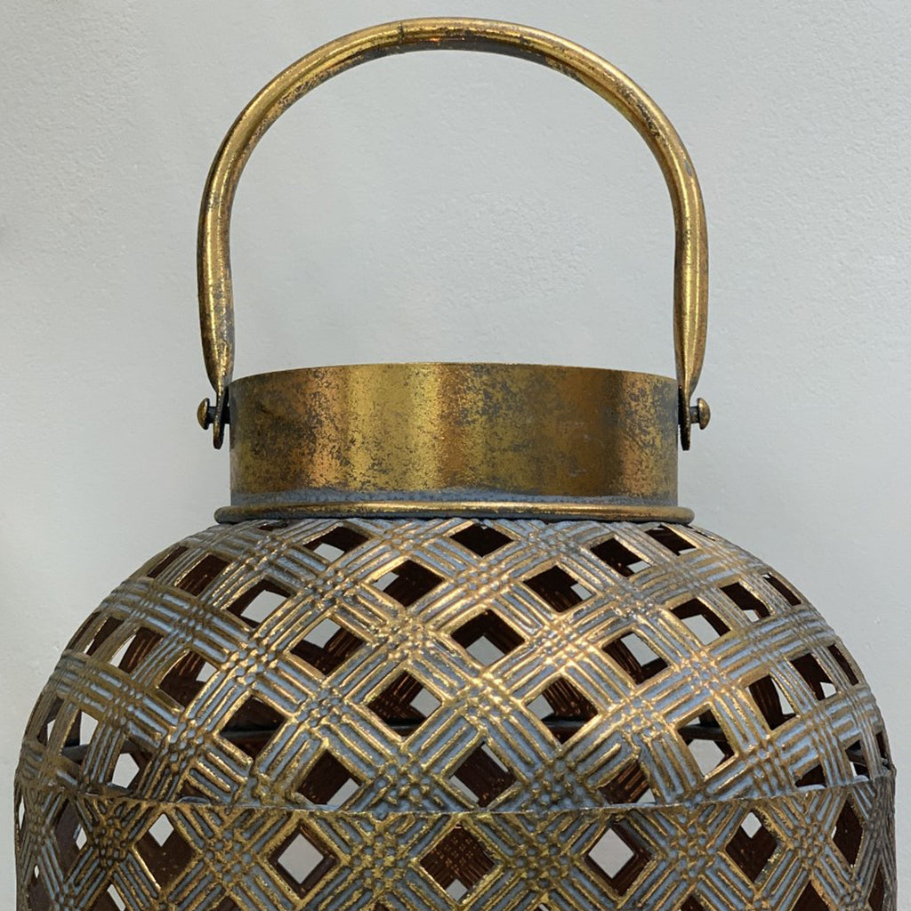 Lanterne dorée antique Bethany
